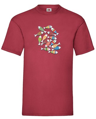 FRUIT OF THE LOOM K2102 ΒΑΘΥ ΚΟΚΚΙΝΟ